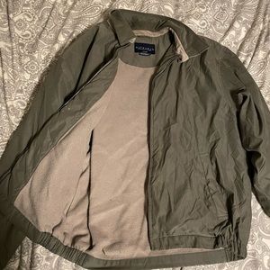 Mens green Hathaway zip up jacket